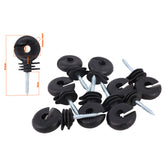 Hi Quality 25 Screw In Insulator polyrope Ring Farm Electric Fence Wood Timber